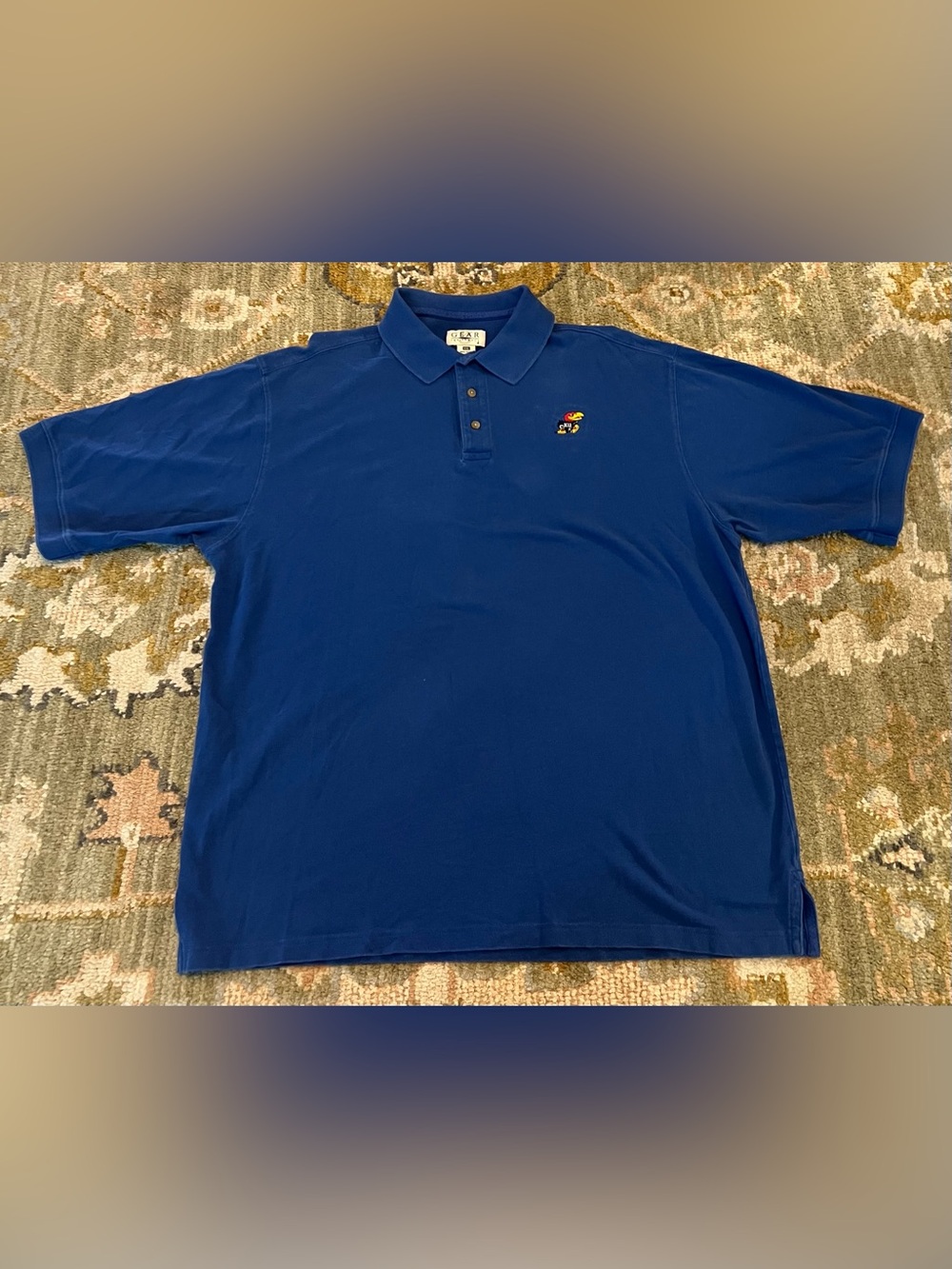 Kansas Jayhawks Gear For Sports Polo Men’s Size 2XL Color Blue